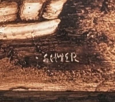 Vintage Original Signed Oil Painting 1960's Still Life Strawberry Basket 8x10 - Thumbnail 2