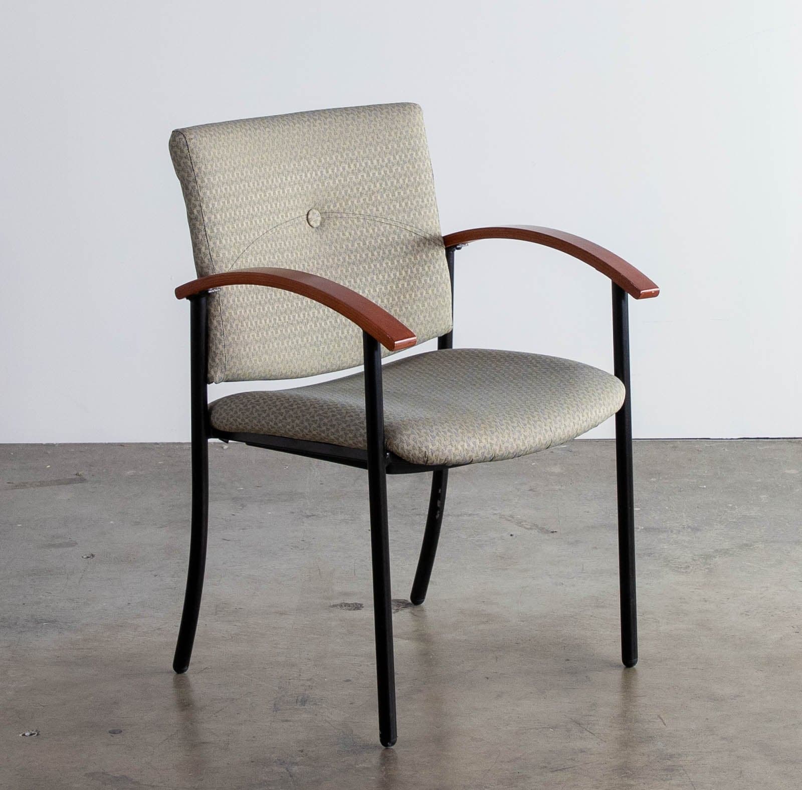 Desk / Office Chairs w/ Upholstered Seats, Set of 2 - Thumbnail 3