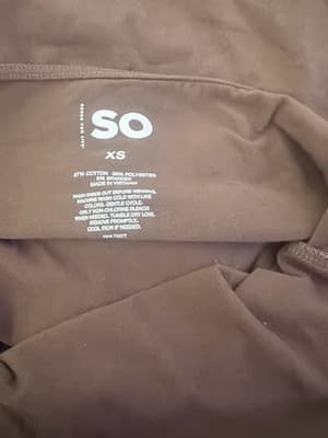 SO Brown V Neck Halter Tie Camisole Tank Top Jersey XS 57% Cotton Women - Thumbnail 5