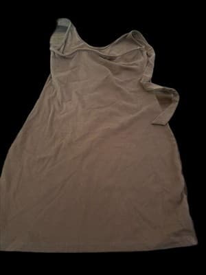 SO Brown V Neck Halter Tie Camisole Tank Top Jersey XS 57% Cotton Women - Thumbnail 2
