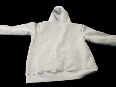 Gray Fleece Lined Pullover Hoodie Womens M Hooded Pockets Long Sleeve - Thumbnail 4