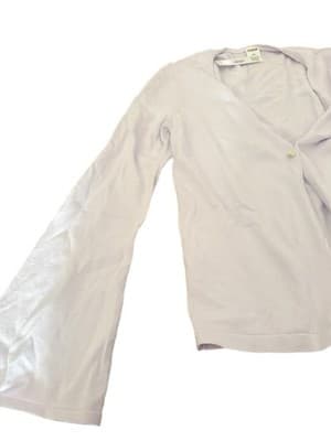 PINK Victoria's Secret Light Purple Button V-Neck Long Sleeve Cardigan Sweater M - Thumbnail 4