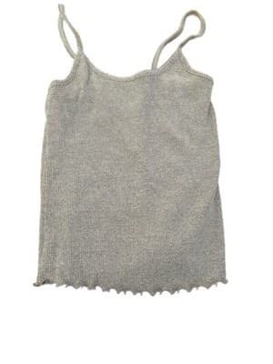 So Women's Gray Ribbed One Piece Camisole Regular Size S - Thumbnail 2