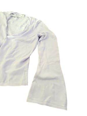 PINK Victoria's Secret Light Purple Button V-Neck Long Sleeve Cardigan Sweater M - Thumbnail 2