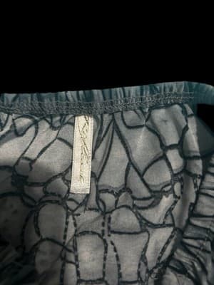 Gray Black Abstract Strapless Ruched Beaded Bodycon Dress Party Women Short - Thumbnail 4