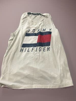 Tommy Hilfiger Sport Women's White Sleeveless Cotton Tank Top Lightweight Size M - Thumbnail 2