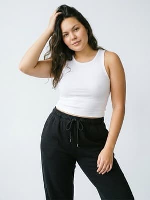 Sunbs Black Fleece Pullover Hoodie & Sweatpants Set Women's Size M Hooded - Thumbnail 4