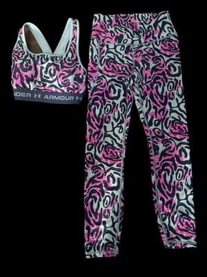 Under Armour Women's Activewear Set Tank Top Sports Bra Compression Leggings M - Thumbnail 9