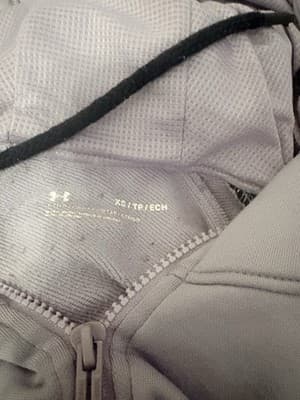 Under Armour Lavender HeatGear Hoodie & Sweatshirt Women's XS S Full Zip - Thumbnail 5