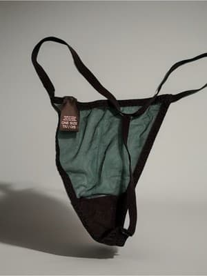 Victoria's Secret Black Lace Mesh Babydoll Sleeveless Sleepwear 36C With GString - Thumbnail 5