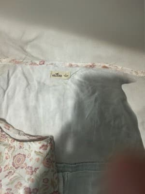 Hollister White Pink Floral Chiffon Long Sundress Strappy Straight Neck L - Thumbnail 4