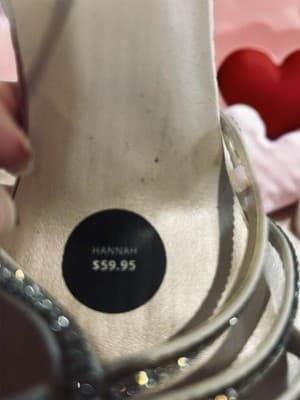 David's Bridal Hannah Ivory Strappy Heeled Bridal Shoes Synthetic Size 7 - Thumbnail 5