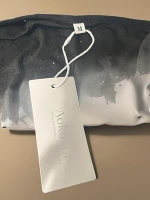 Aokosor Black Lace Geometric A-Line Dress Sleeveless Scoop Neck Long M - Thumbnail 3