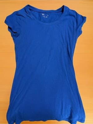 No Boundaries Women's Basic Cotton Short Sleeve T-Shirt XS XXS Blue Black Green - Thumbnail 3