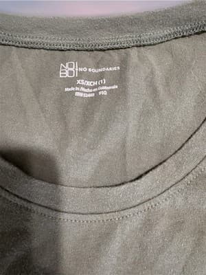 No Boundaries Women's Basic Cotton Short Sleeve T-Shirt XS XXS Blue Black Green - Thumbnail 6