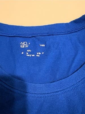 No Boundaries Women's Basic Cotton Short Sleeve T-Shirt XS XXS Blue Black Green - Thumbnail 4