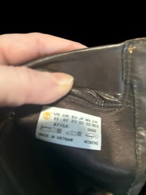 Timberland Lace Up Block Heel Bootie Beige Leather Ankle Outdoor Style Size 6.5 - Thumbnail 4