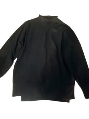 Black Knit Pants for Women and Sweater Regular Size S - Thumbnail 7