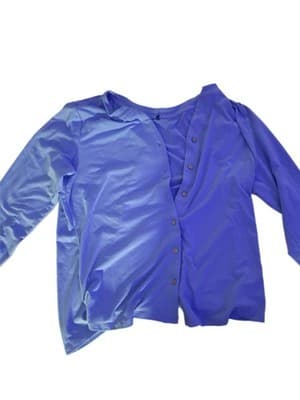 Women’s Blue Button Down Shirt - Thumbnail 2
