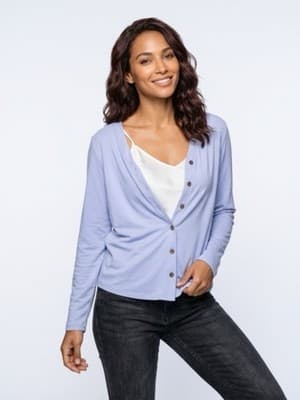 Women’s Blue Button Down Shirt - Image 1