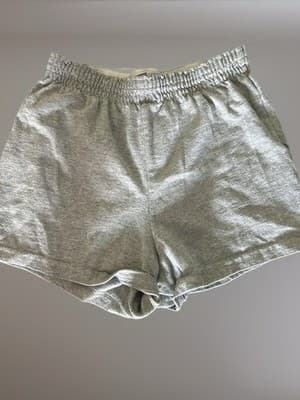 Soffe Juniors XS Sweat Shorts Turquoise Gray Elastic Waist Cotton Blend - Thumbnail 5