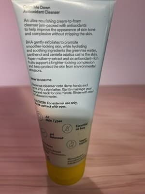 SMOOD Calm Me Down Antioxidant Cleanser 3.38 fl oz BHA Green Tea Centella Vegan - Thumbnail 2