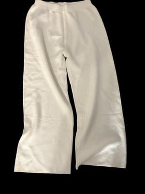 MEROKEETY White Knit Pants and Sweater Set for Women Regular Size M - Thumbnail 7