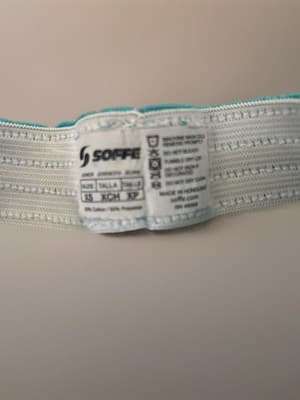 Soffe Juniors XS Sweat Shorts Turquoise Gray Elastic Waist Cotton Blend - Thumbnail 3