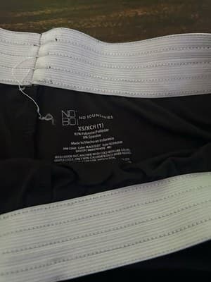 No Boundaries Girls Sweat Shorts Black XS (11) Elastic Waist Stretch - Thumbnail 3