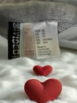 DIVIDED Gray Knit Tie Back Long Sleeve Round Neck Women's Top XS - Thumbnail 4