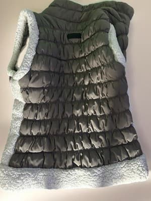 Calvin Klein Performance Quilted Zip Vest Gray White Women's L - Thumbnail 4