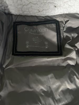 Calvin Klein Performance Quilted Zip Vest Gray White Women's L - Thumbnail 3