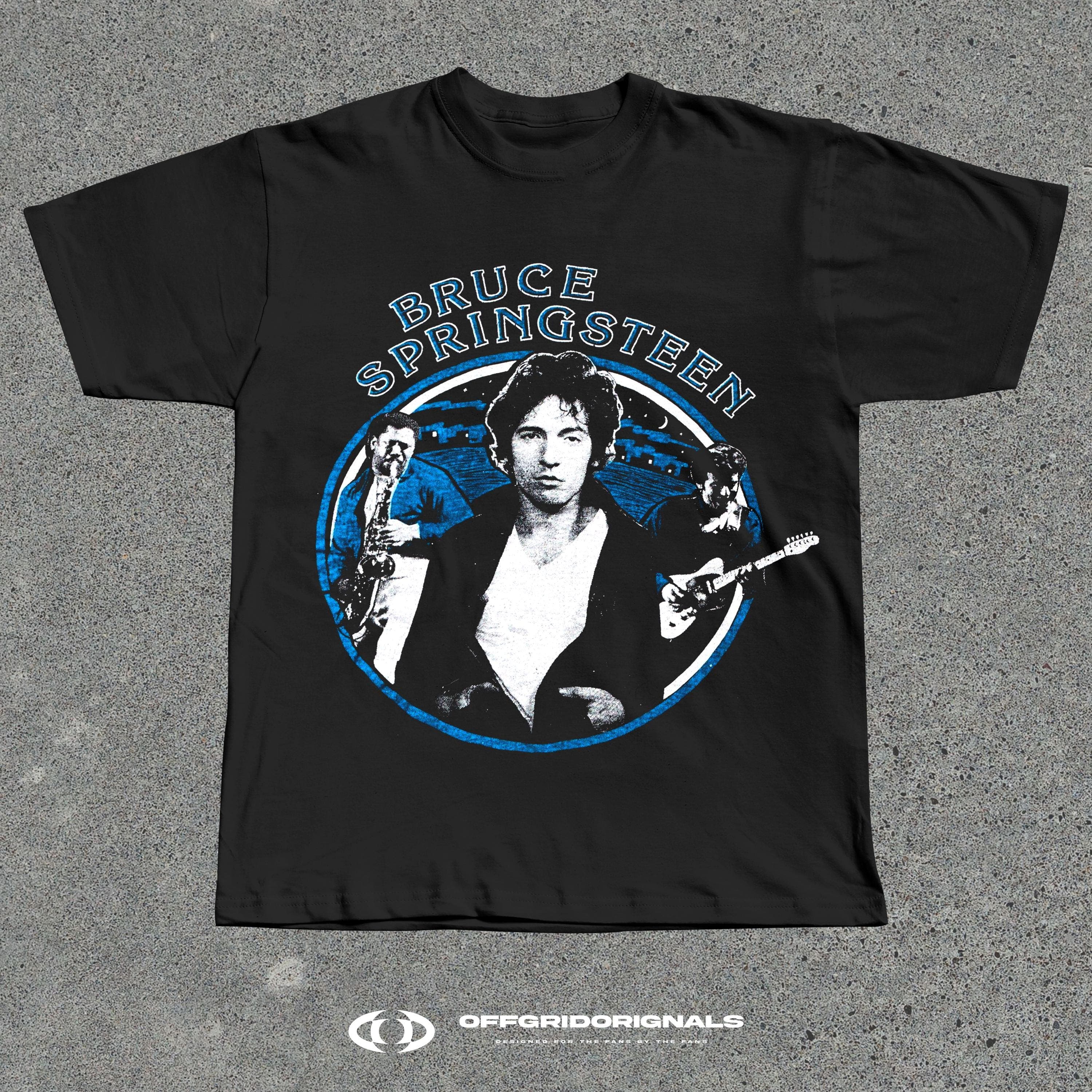 Bruce Springsteen and the E Street Band | Darkness on the Edge of Town 1978 US Tour | Premium Heavyweight Shirt - Image 1