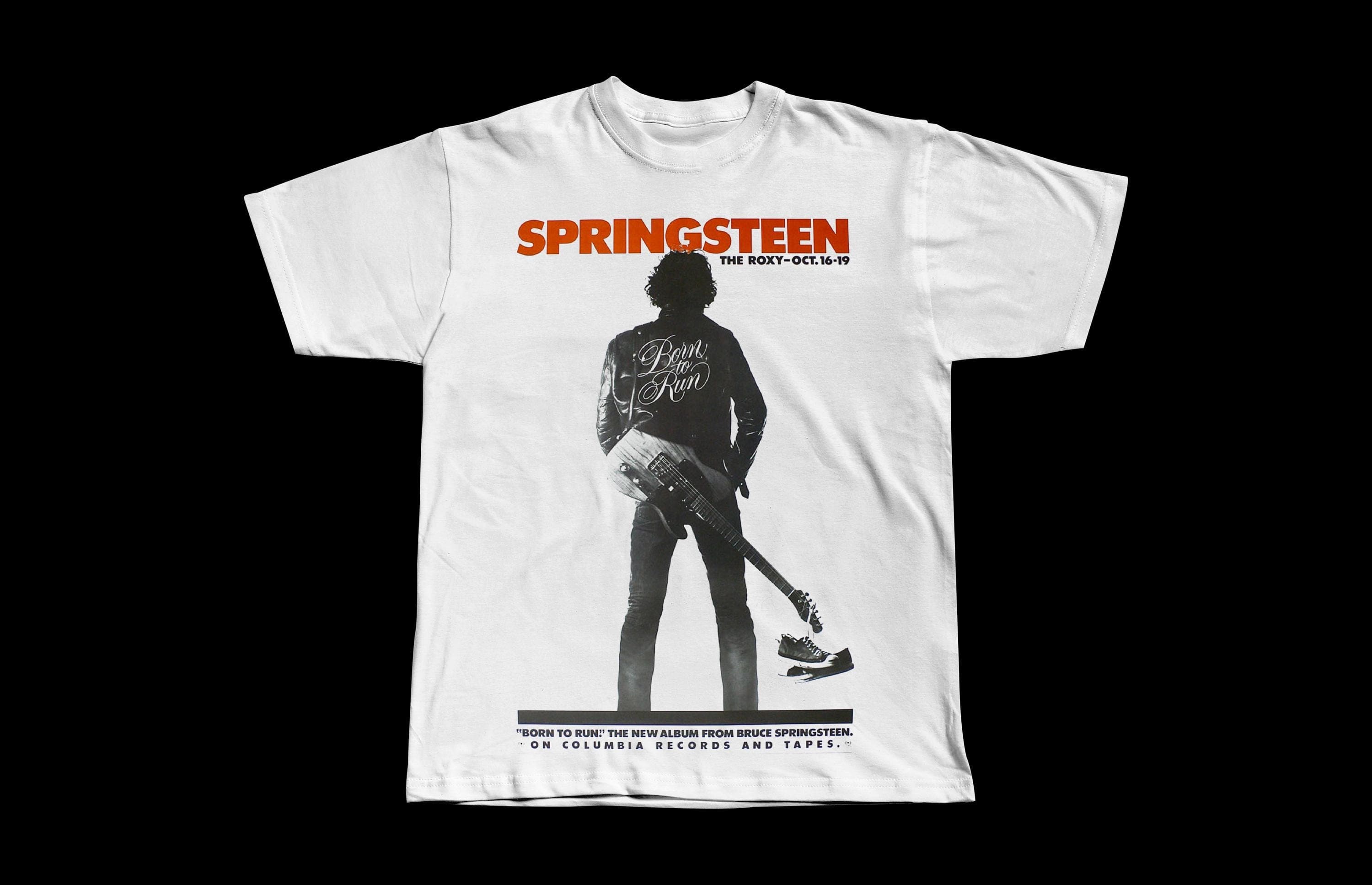 Bruce Springsteen Born to Run 1970's | Premium Heavyweight Shirt - Image 1