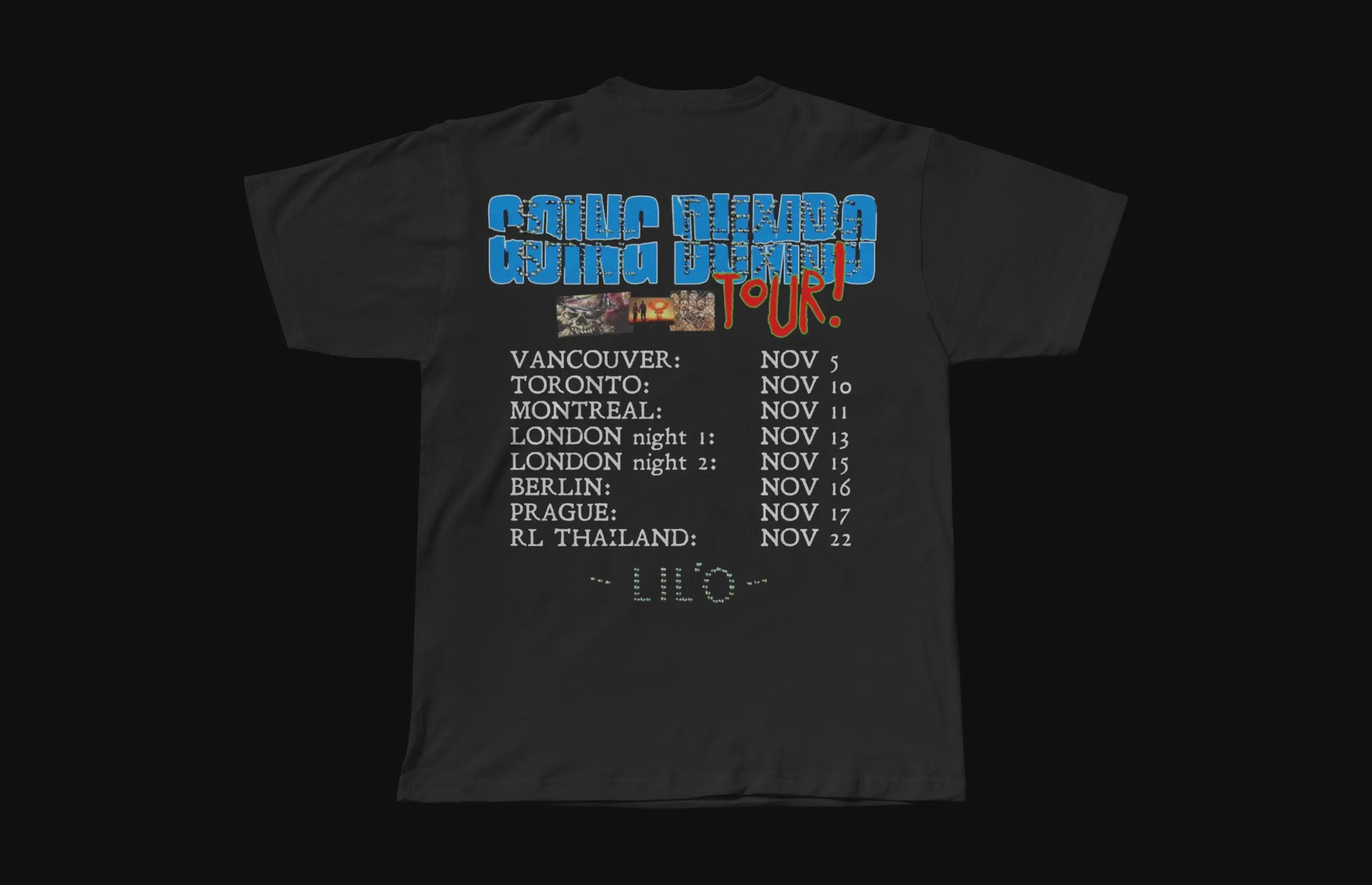 OsamaSon Going Dumb Tour | Heavyweight Black Tee - Thumbnail 2