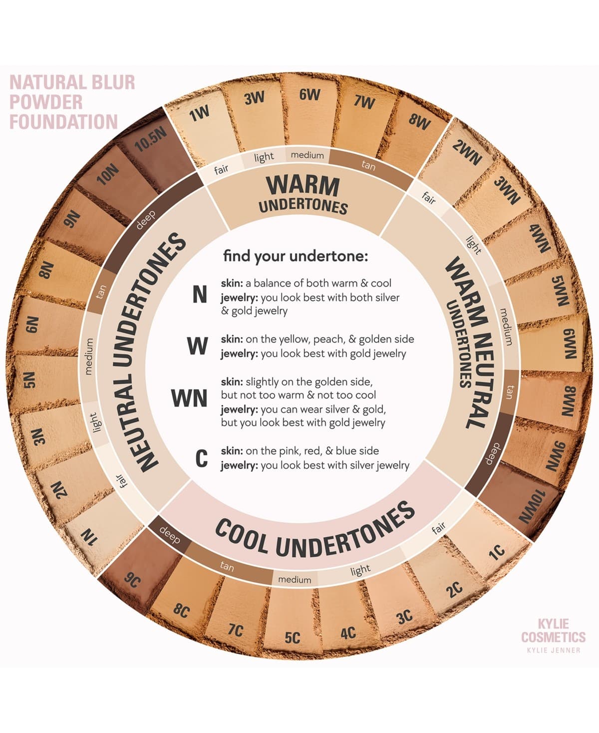 Kylie Cosmetics Natural Blur Powder Foundation - 8C - Thumbnail 4