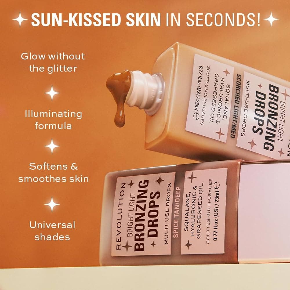 Makeup Revolution Illuminating Liquid Bronze Face 40 Ml - Thumbnail 2