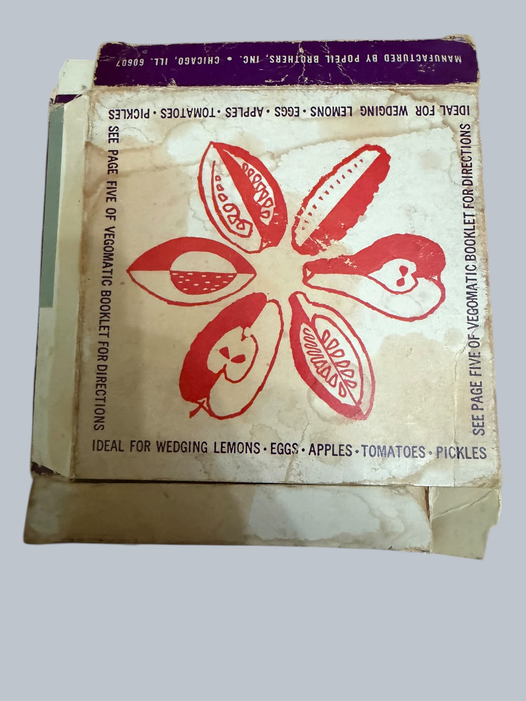 Vintage Veg-O-Matic Wedge Cutter No. 707-3 MCM Popeil Brothers Attachment w/Box - Thumbnail 3