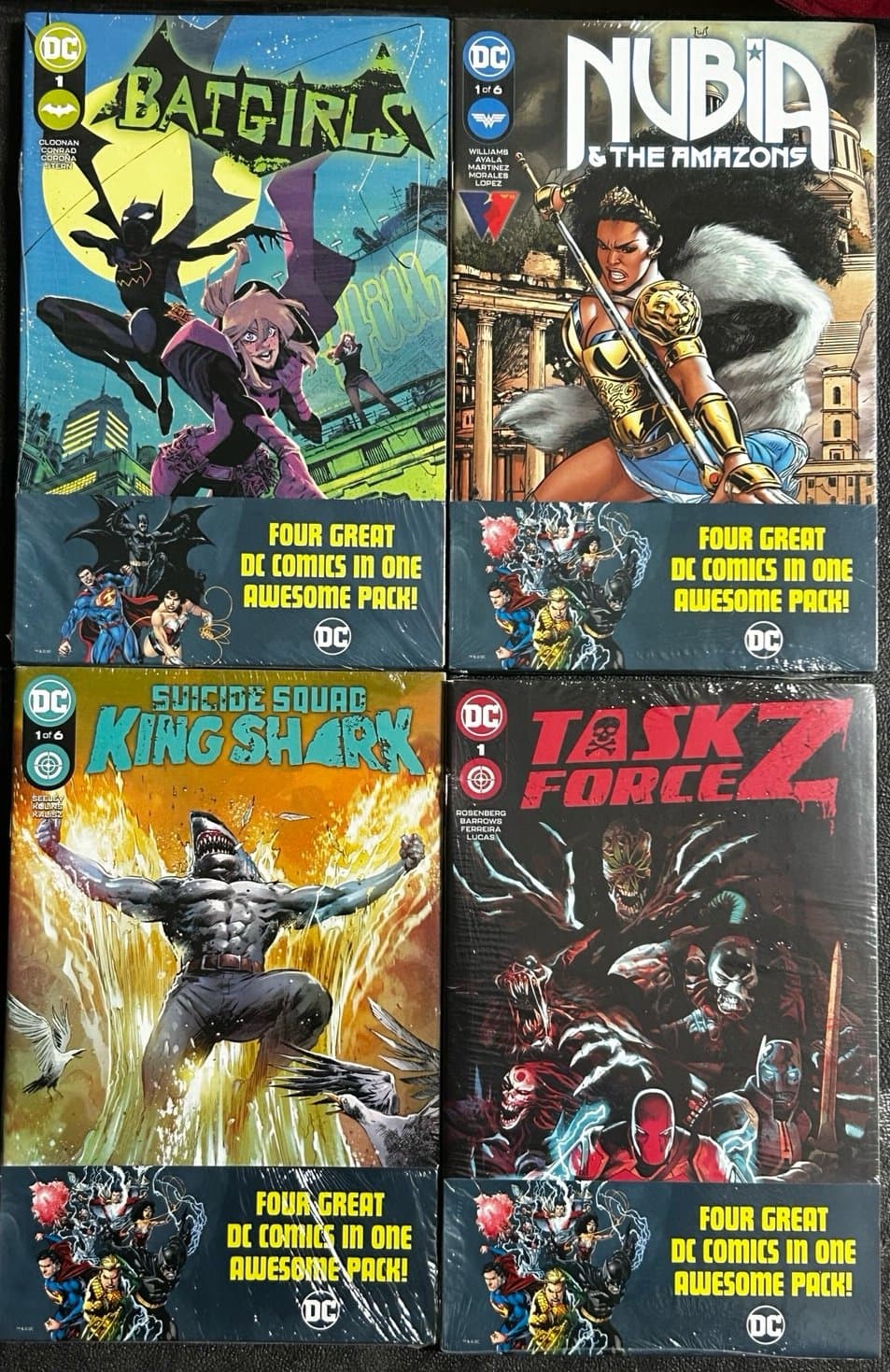 Walmart Four Great DC Comics in One Awesome Pack Lot of 4 Batgirls King Shark - Image 1