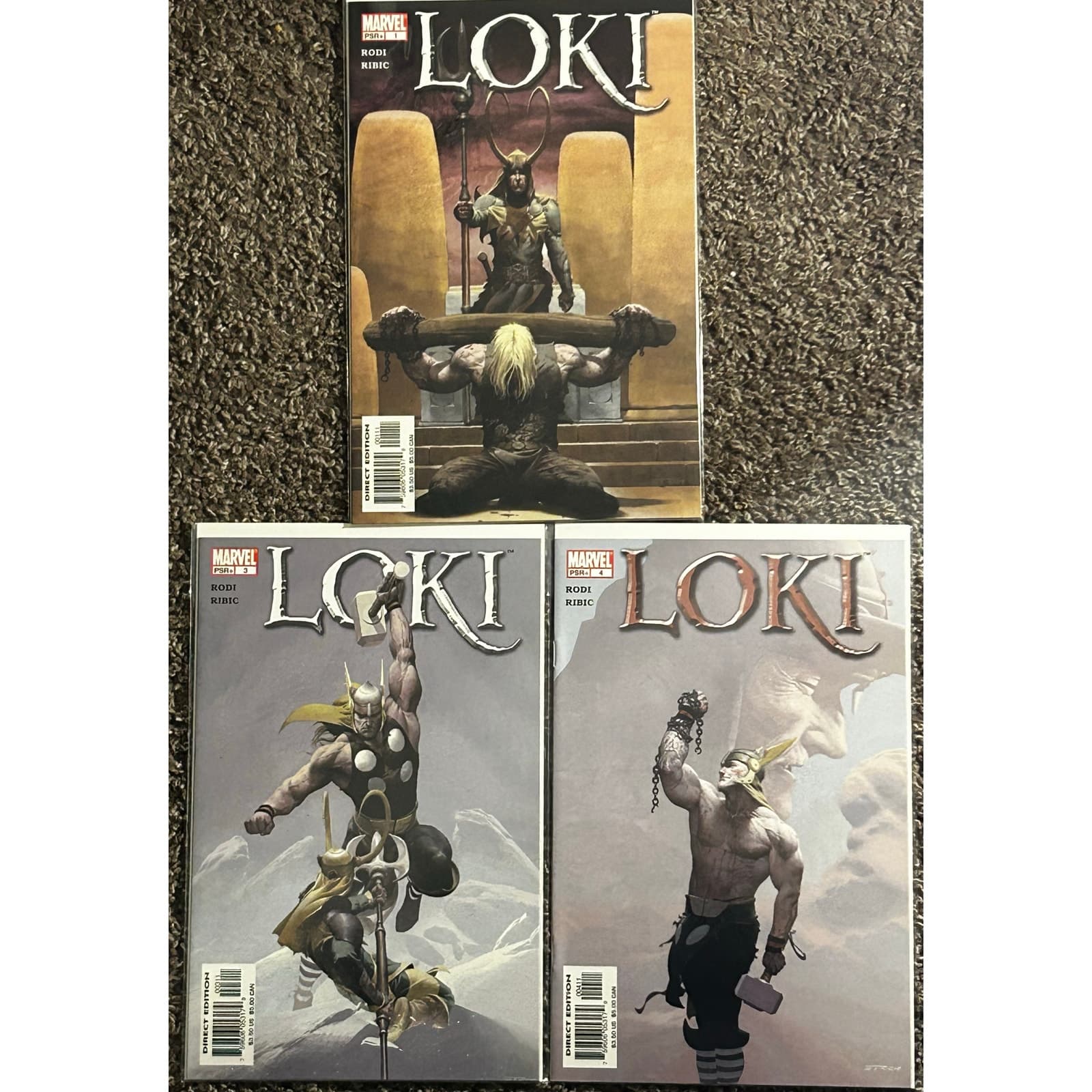 Loki #1, 3, 4 (2004 Marvel) Lot of 3 Key Issue - Image 1