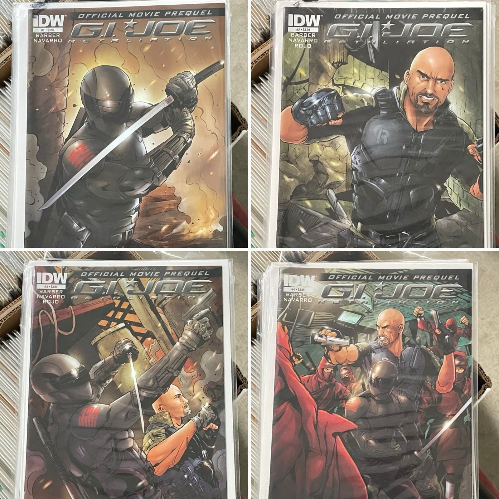G.I. JOE RETALIATION #1 - 4 OFFICIAL MOVIE PREQUEL SNAKE EYES (2012 IDW) - Image 1