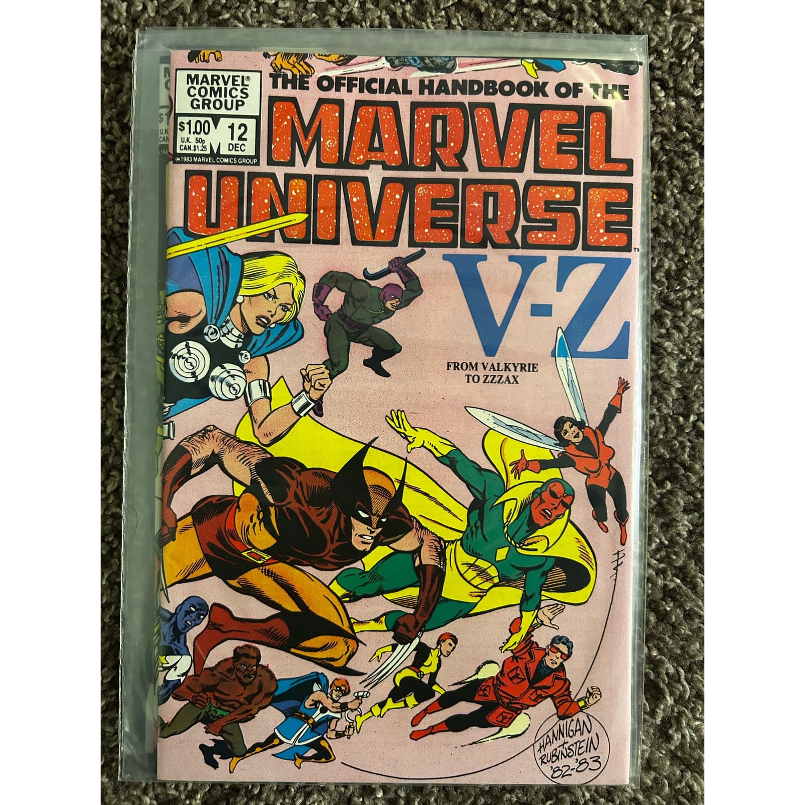 Official Handbook To The Marvel Universe #10,11,12,13,14 (1983 Marvel) Lot of 5 - Thumbnail 6