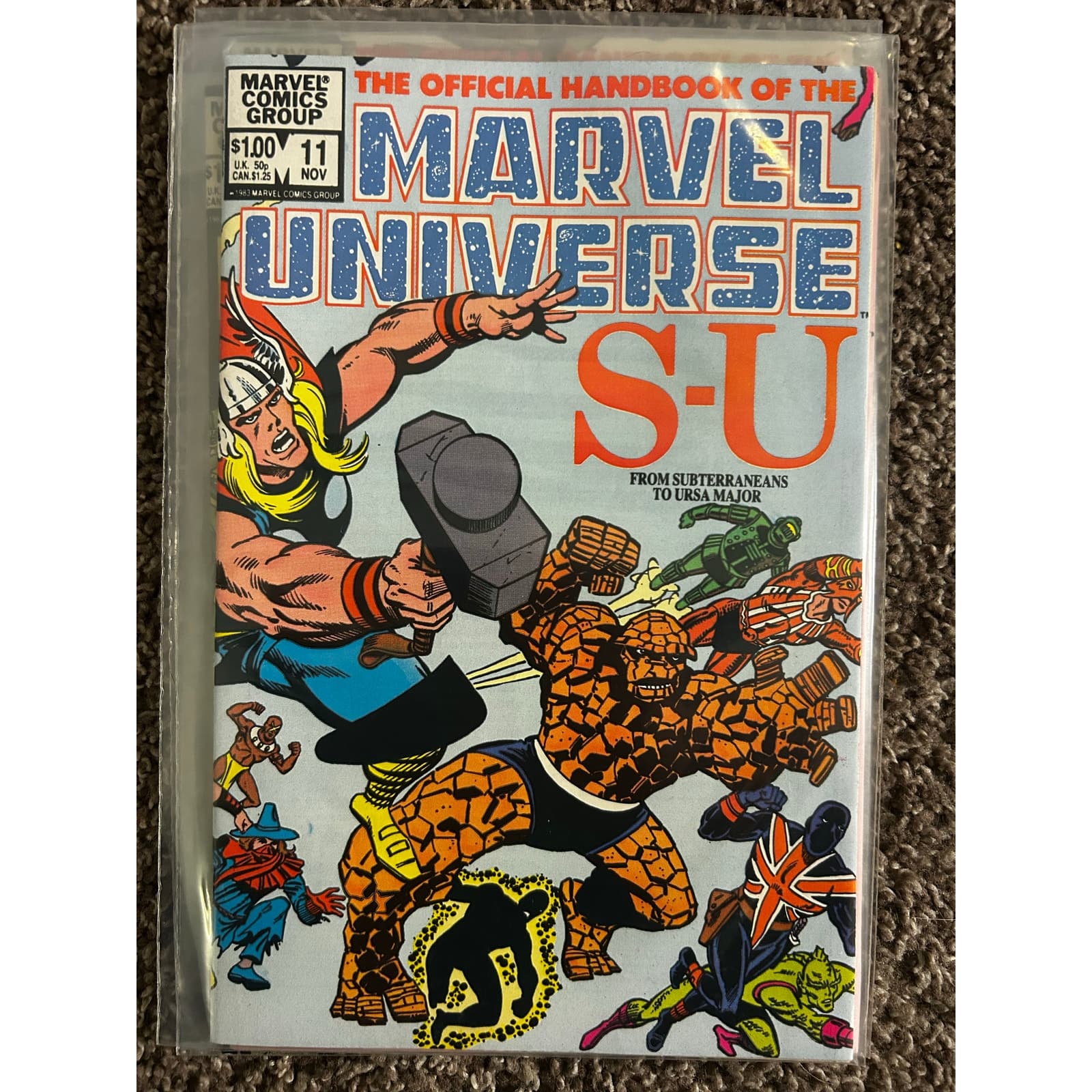 Official Handbook To The Marvel Universe #10,11,12,13,14 (1983 Marvel) Lot of 5 - Thumbnail 4