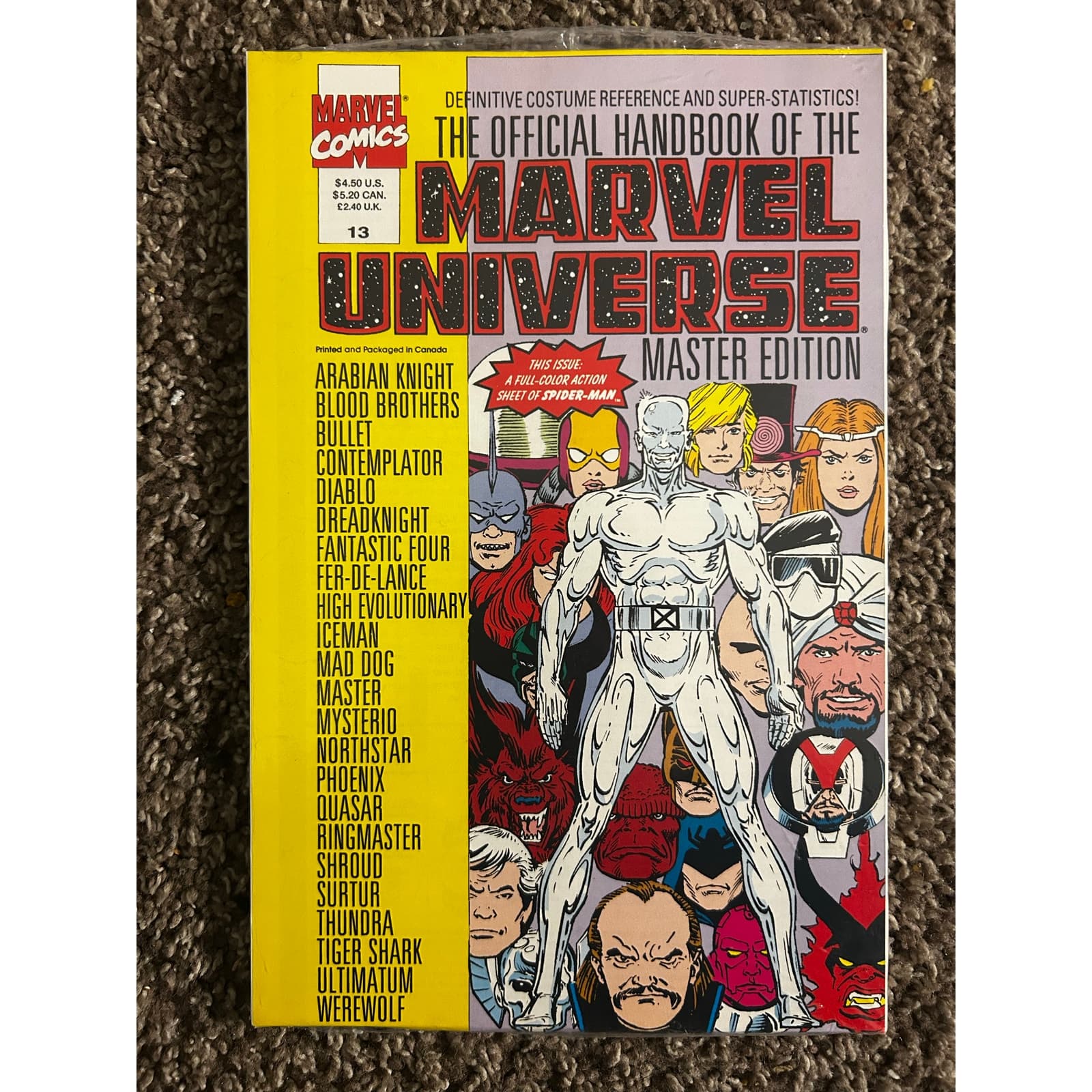 Official Handbook To The Marvel Universe Master Edition (1990 Marvel) Lot of 5 - Thumbnail 7