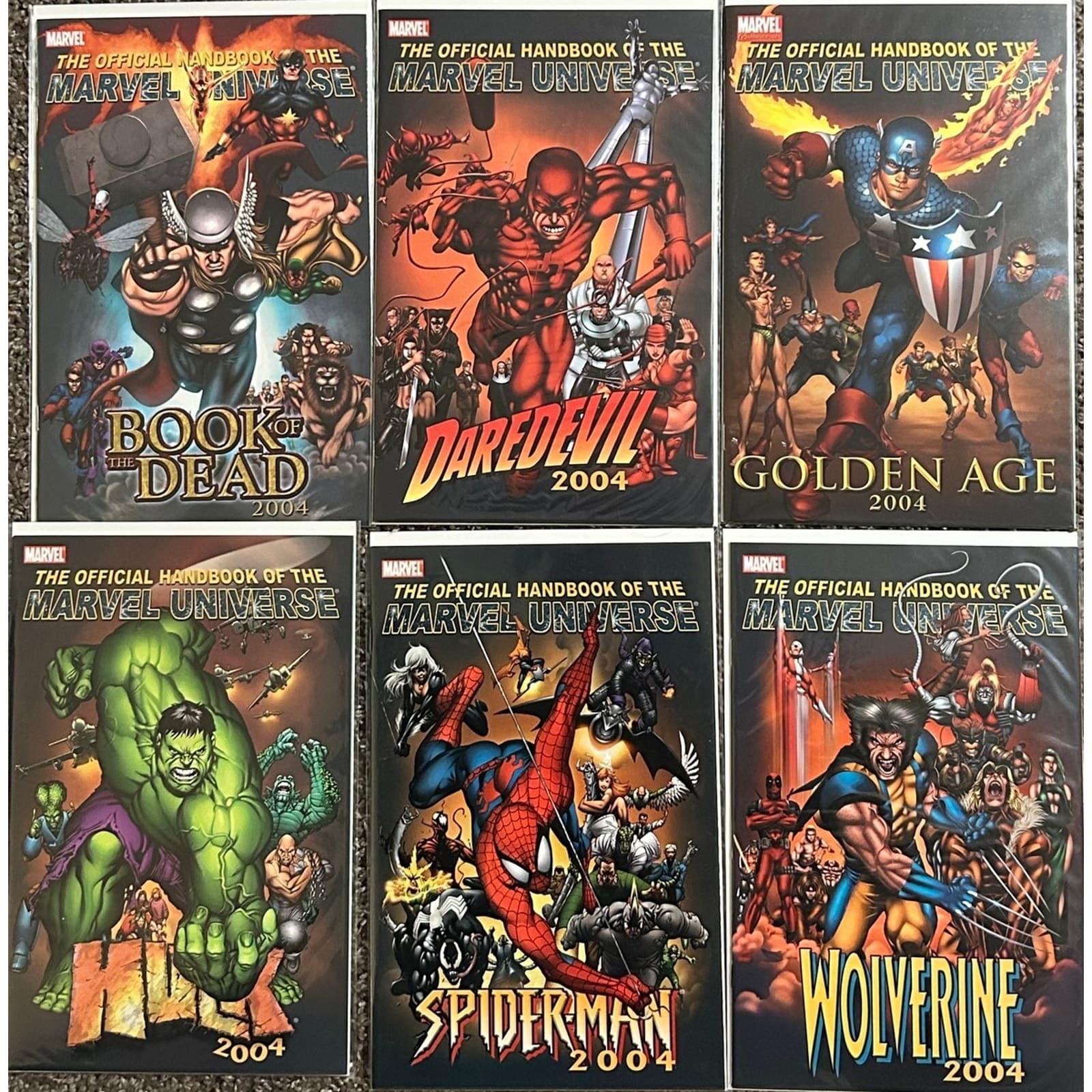 The Official Handbook of the Marvel Universe 2004 Lot of 6 - Image 1