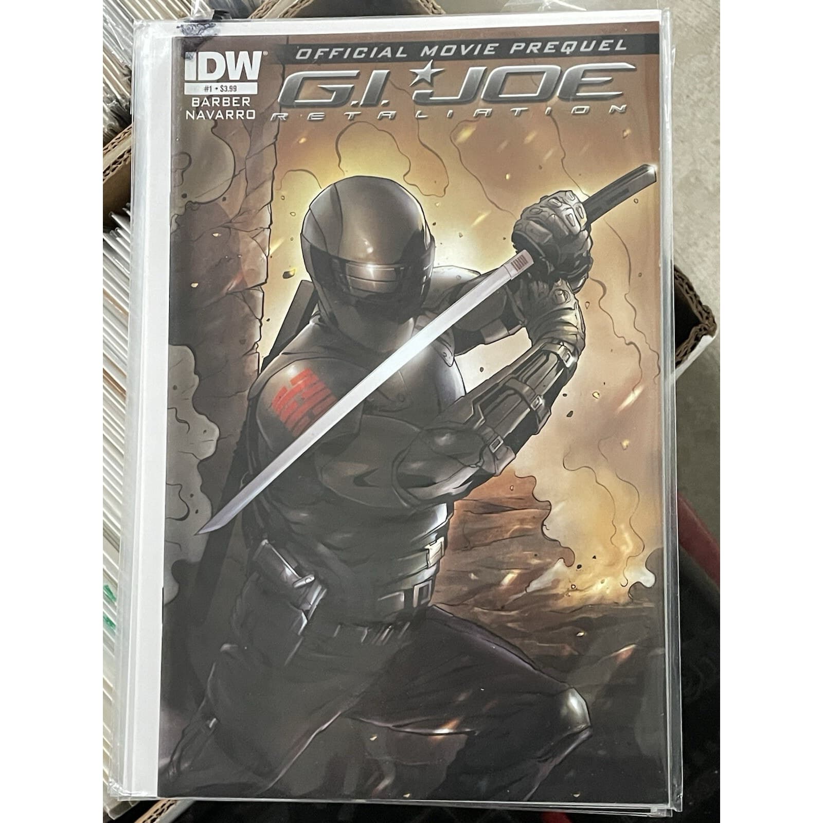 G.I. JOE RETALIATION #1 - 4 OFFICIAL MOVIE PREQUEL SNAKE EYES (2012 IDW) - Thumbnail 2