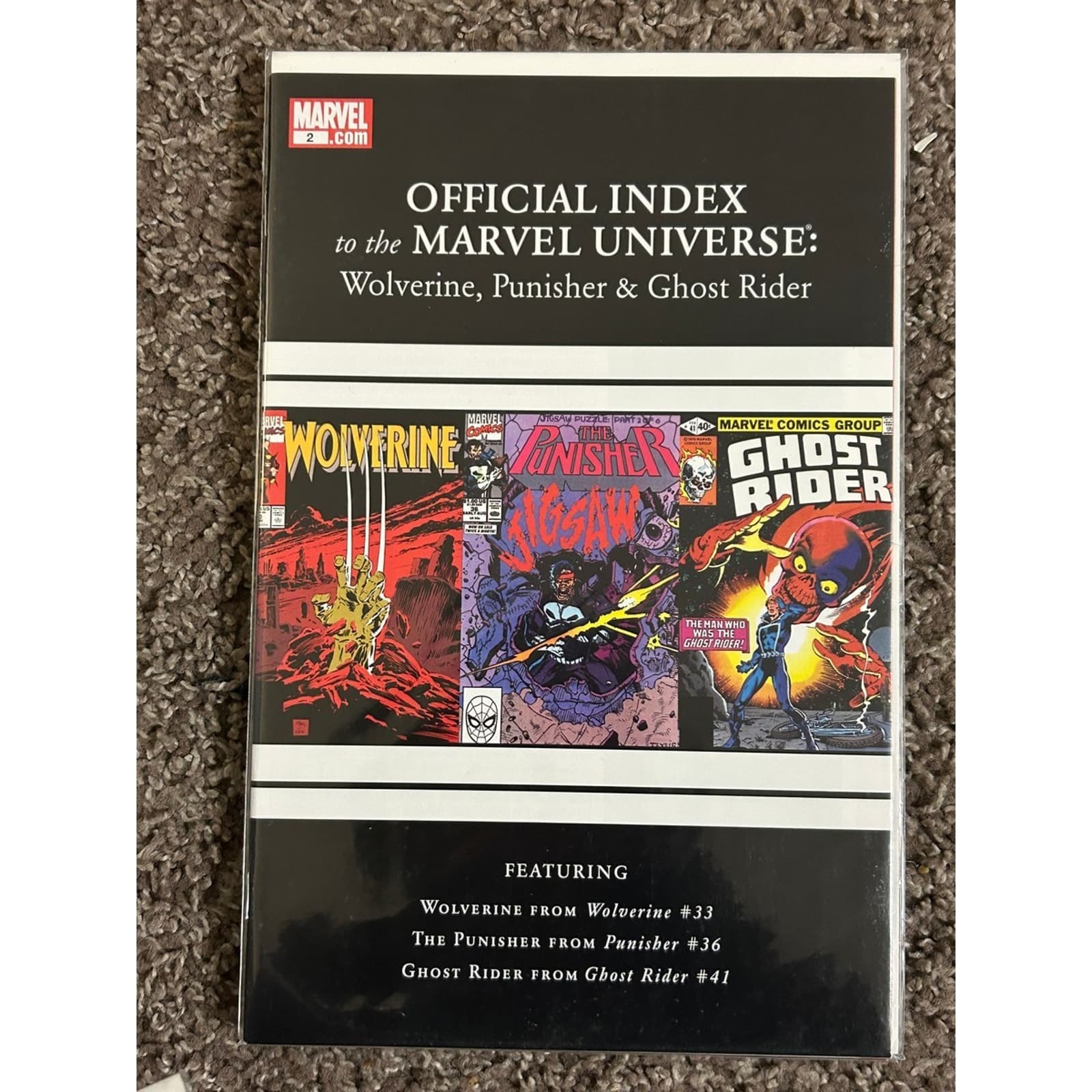 Official Index to the Marvel Universe Wolverine, Punisher & Ghost Rider Lot of 5 - Thumbnail 3