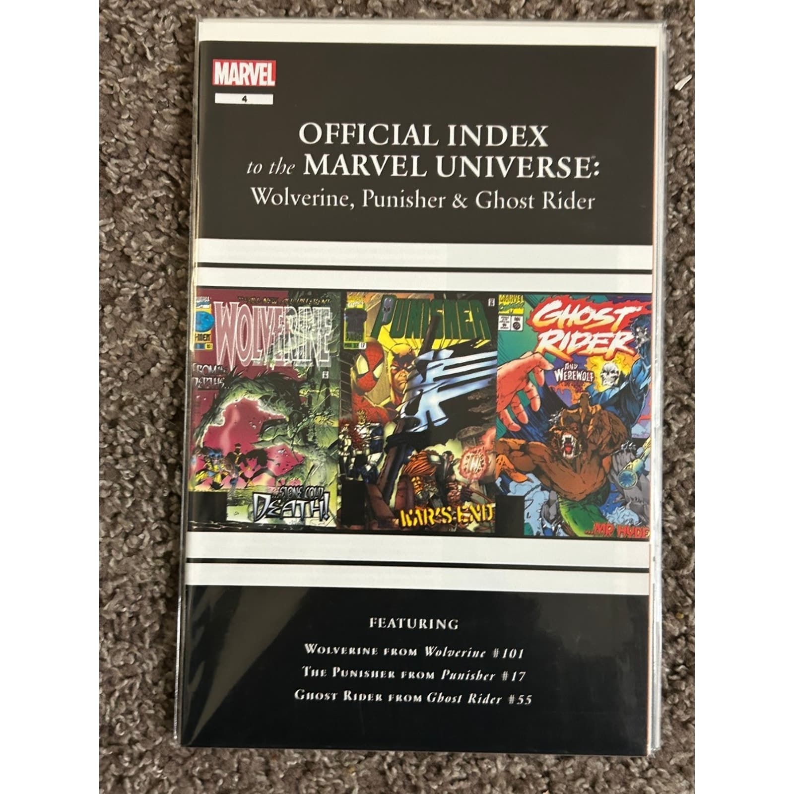 Official Index to the Marvel Universe Wolverine, Punisher & Ghost Rider Lot of 5 - Thumbnail 6
