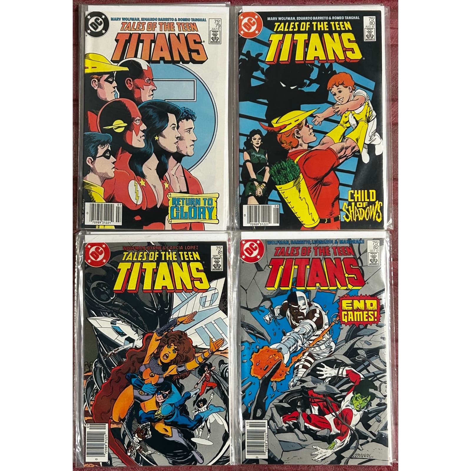 Tales of the Titans #79, 80, 81, 82 (1987 DC) Lot of 4 - Image 1