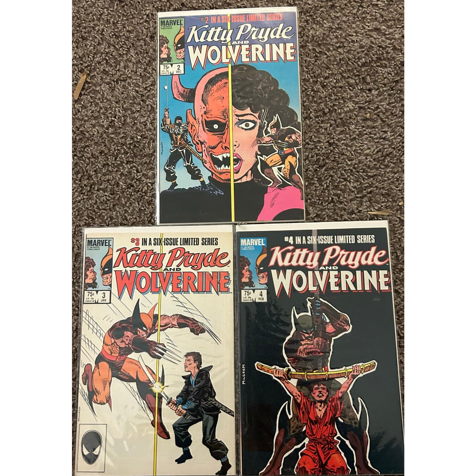 Kitty Pryde and Wolverine #2, 3, 4 (1985 Marvel) Lot of 3 - Image 1